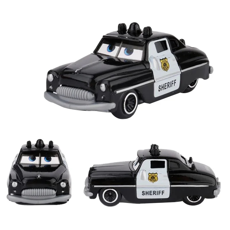 Disney Pixar Cars set Lightning McQueen Sheriff mack Truck Diecast Metal Car 2 1 3 box dinoco racer car Toy Boy Gift for kids