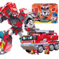New Metal Cardbot Transforming Robot to Car Action Figures BLUE COP with Card Transformation Car Toys for Child Gift