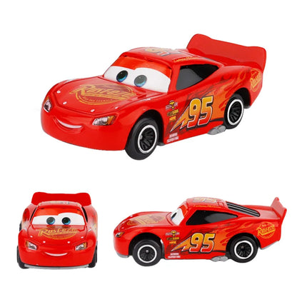 Disney Pixar Cars set Lightning McQueen Sheriff mack Truck Diecast Metal Car 2 1 3 box dinoco racer car Toy Boy Gift for kids