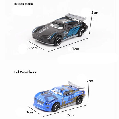 Disney Pixar Cars set Lightning McQueen Sheriff mack Truck Diecast Metal Car 2 1 3 box dinoco racer car Toy Boy Gift for kids