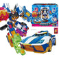 New Metal Cardbot Transforming Robot to Car Action Figures BLUE COP with Card Transformation Car Toys for Child Gift